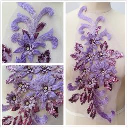 3D Bordado Laço Material Colorido, vestidos De Noiva, Trajes De Desempenho De Palco, Artesanato Decorativo, DIY Costura, 18 Cores - Image 5