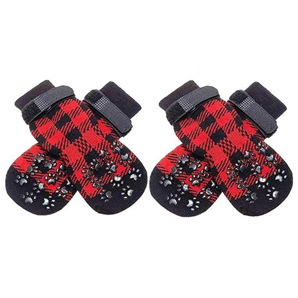 Anti Slip Dog Grip meias com correias, controle de tração, indoor em madeira piso desgaste, pet pata protetor para todos os cães - Image 1