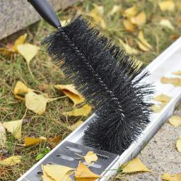 Escova de limpeza de calha telescópica Removendo detritos de folhas Ângulo ajustável para áreas de difícil acesso, Guard Cleaning Tools - Image 2