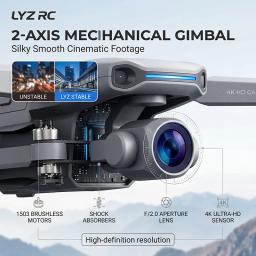 Drone GPS L200 Pro Max com Câmera Profissional 4K e Gimbal de 2 Eixos Aéreo 360 °   Brinquedos Quadricópteros Dobráveis com Evitação de Obstáculos e Motor Brushless - Image 4