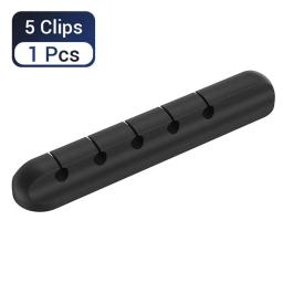 L16 Cable Organizer 5 Furo Silicone USB Desktop Management Clip Holder para Web Mouse Headset Wire Organizer - Image 3