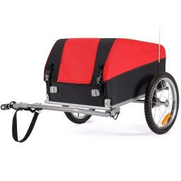 Acessórios de ciclismo dobrável bicicleta carga reboque reboque para acampamento pet cão bagagem transportar - Image 3