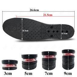 Eid 3-9cm aumento de altura palmilha almofada altura elevador corte ajustável sapato calcanhar inserção mais alto shockarch suporte absorvente pé almofada - Image 6