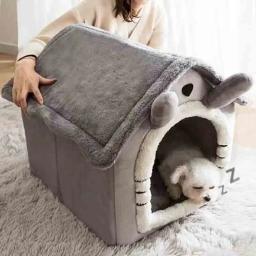 Indoor Soft Pet Tent House, Dog Kennel, Cat Bed com almofada removível, Warm, Small Medium and Large Pets - Image 3
