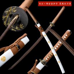 Espada de treinamento samurai japonês katana iaito de qualidade de 103cm, lâmina de jacarandá/wengué, madeira dura sólida laca saya, não afiada - Image 5