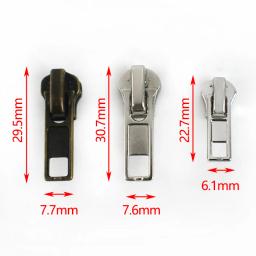 Retro Zíperes Decorativos para Zips De Resina De Metal, Zipper Slider, Cabeça Extrator De Saco, Kits De Reparação De Roupas, Acessório De Costura, 20Pcs, 3, 5 - Image 3