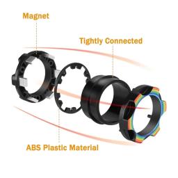 Venda bem 3 peças de brinquedo de anel magnético de redução de estresse, brinquedo de anel colorido, anel de redução de estresse para alívio de ansiedade TDAH presente de feriado - Image 4