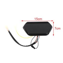 36 48v 60v 72v display lcd medidor painel de controle acessórios da bicicleta elétrica para scooter motor interface 6pin - Image 3