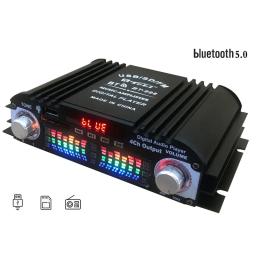 Amplificador de potência do carro com Bluetooth, sistema de áudio, caixa de áudio estéreo, 4 Voice Channel, FM, U Disk Player, DC 12V, BT-998 - Image 4