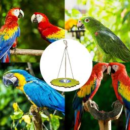 Pendurar enforcamentos Pássaro Alimentador, aves bebendo tigela, Quintal Decoração, Forma de Flor Alimentando Recipiente, Pássaro selvagem Pólo Alimentar, Pet Suprimentos - Image 4