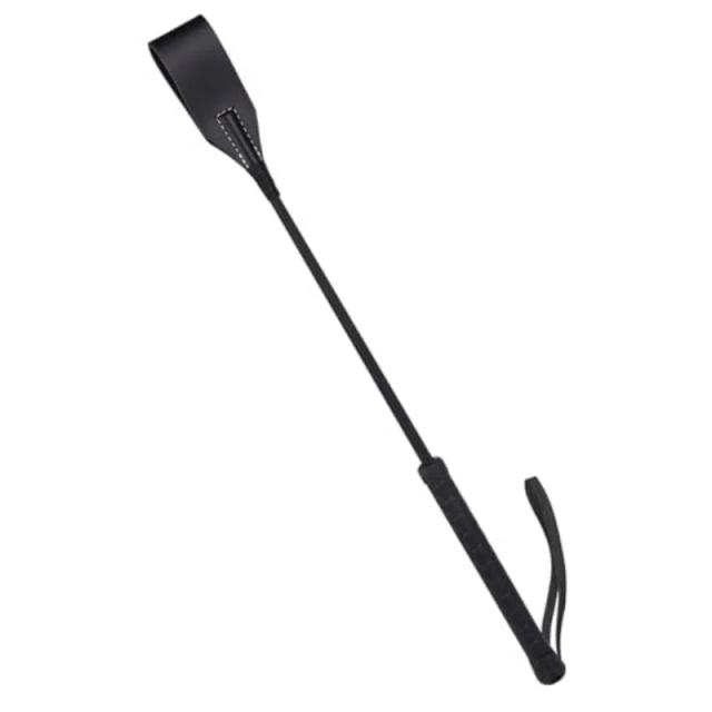 Chicote Equestre Couro Genuíno 40cm Treinamento e Performance Profissional