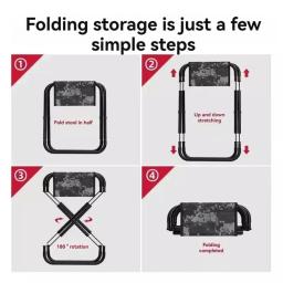 Dobrável e Portátil Camping Mats, Cadeira De Pesca, Cadeira Dobrável Leve, Banco De Piquenique, Banco Quadrangular - Image 6