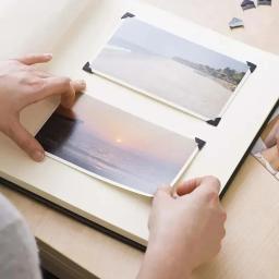 24/240 pçs adesivos de canto diy vintage canto kraft papel adesivos scrapbook auto-adesivo álbum de fotos acessórios adesivo de canto - Image 2