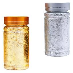 Papel metálico, folha de prata e ouro, flocos para artesanato DIY, douramento e artesanato, artes das unhas, 2PCs - Image 4