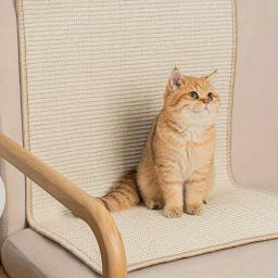 Tapete de sisal para gato de estimação, Coçar a placa para proteger o sofá, Resistente a arranhões garras de abrasão, Não caia motos, Cat Supplies - Image 1