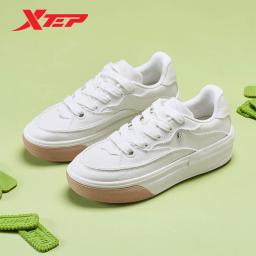 Xtep plataforma sapatos de skate para mulher 2024 outono confortável sapatos esportivos jogging moda tênis 876318310006 - Image 1