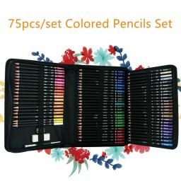 Art Kit para Desenho a Lápis Colorido, Inclui Lápis de Esboço Profissional, Premium Sketchbook, Zipper Case, Ferramentas, HB-CBPB071-3, 71 Pcs - Image 5