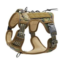 Arnês tático para cães grandes, No Pull, Arnês de estimação ajustável, Refletivo K9, Treinamento Fácil Controle, Colete de Serviço Militar - Image 1