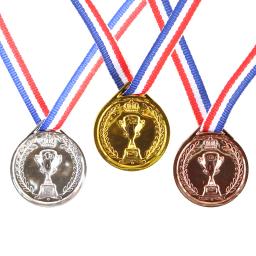 Ouro e Prata Bronze Award Medal, Vencedor, Recompensa, Prêmios de Competição de Futebol, Lembrança, Esporte ao ar livre, Brinquedos para Crianças - Image 1
