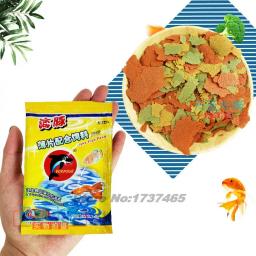 Flocos de alimentos para peixes tropicais, Aquário Samll, Pó De Algas De Camarão, Nutrição, Forragem Ornamental, Produtos Coloridos, 10g, 2 Sacos - Image 6