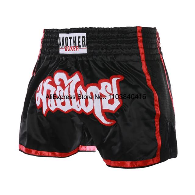 Calções de Boxe Bordados para Homens e Mulheres - Roupas de Artes Marciais, MMA, BJJ, Muay Thai e Kickboxing em Rosa