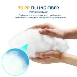 Premium poliéster fibra enchimento macio travesseiro, recheio de bichos de pelúcia, brinquedos, Decorações nuvem, recheio, Down-como fibra, EPE, 100g, 500g, 1000g - Image 4