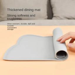 Tapete antiderrapante de silicone para animais de estimação, esteiras à prova de vazamento, almofada para cães e gatos, alimentador de gatos, acessórios para animais - Image 5