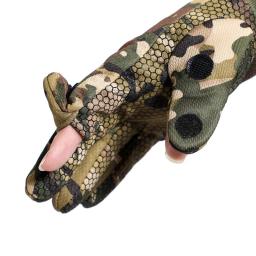 Luvas táticas ao ar livre montanhismo caça tiro equitação dedo cheio antiderrapante luvas pode tela de toque inverno luvas quentes - Image 4