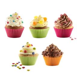 Round Silicone Cake Mold, Muffin e Cupcake Baking Moldes, Reutilizáveis DIY Bolo Decoração Ferramentas, Casamento e Decorações De Festa De Aniversário - Image 2