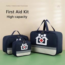 Kit de primeiros socorros portátil para acampamento ao ar livre, bolsa de pílula, saco de armazenamento, emergência familiar, caso médico, acessórios de viagem, suprimentos - Image 1