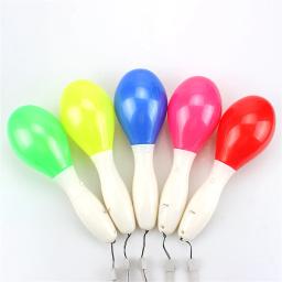 LED Maracas-Sensorial brilhante areia martelo brinquedos para crianças, luz intermitente, 3 padrão, música instrumentos de aprendizagem, cor aleatória - Image 3