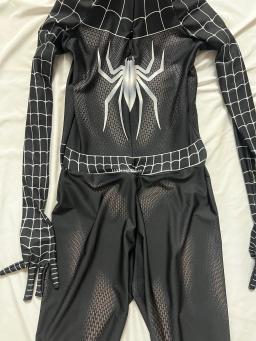 Maravilhe Personalizado Venom Traje Cosplay Wearable, Tecido Elástico Alto Lycra, HD Digital Print, Macacão Preto, Toby Edição - Image 4