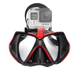 Máscara de mergulho Óculos de natação para GoPro, câmera esportiva subaquática, vidro temperado, mergulho profissional, tubo de snorkel seco, adultos e jovens - Image 1