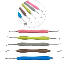 Espátula de enchimento de resina com alça de silicone Ferramenta odontológica Restauração estética Enchimento de resina composta Faca de dentista - Image 1
