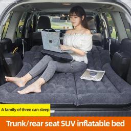 Multifuncional colchão inflável carro, dupla utilização cama de acampamento, assento traseiro, Off-Road SUV Trunk, portátil, reunindo camas de ar - Image 1
