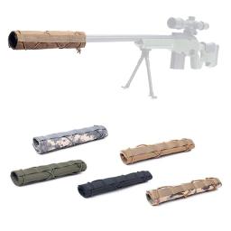22cm airsoft supressor capa airsoft silenciador protetor capa caso camuflagem conjunto apto para caça tiro - Image 4