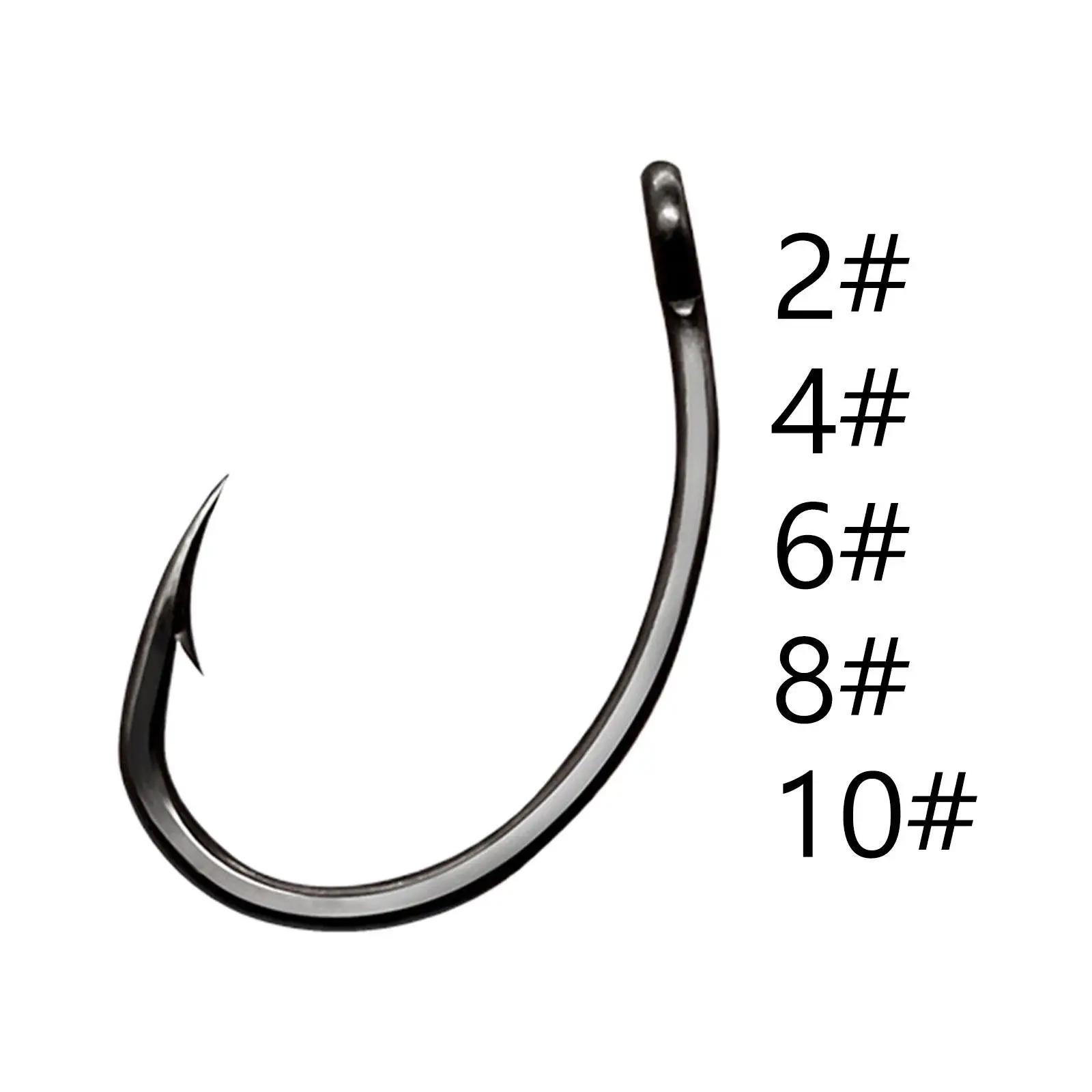 Ganchos de aço carbono alto para pesca com mosca, material para peixes, água salgada, suprimentos para peixe-gato e baixo, 50x - Image 1