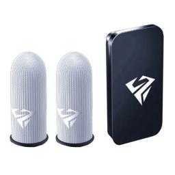 Luvas do dedo do jogo para jogos móveis 0.25mm fibra de prata de vidro sem costura polegar fingertip capa anti-suor para - Image 3