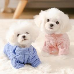 Suéteres de gola alta para cães pequenos e médios, roupas de gatos, colete de cachorro quente de inverno, casaco chihuahua, casaco yorkie macio - Image 6