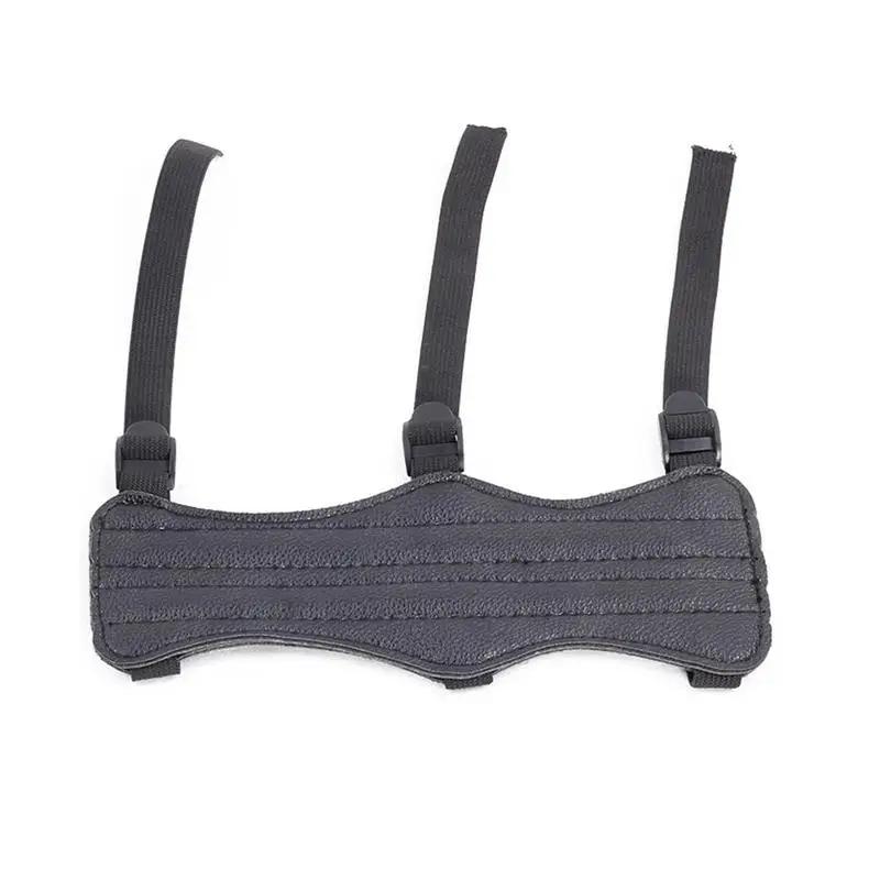 Arco e seta Equipamento Caça, Tecido De Couro, Arco e flecha Braço Guarda, Quatro Strap Fivela De Couro, Alças ajustáveis, Reverse Tradicional - Image 1