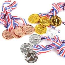 Ouro e Prata Bronze Award Medal, Vencedor, Recompensa, Prêmios de Competição de Futebol, Lembrança, Esporte ao ar livre, Brinquedos para Crianças - Image 2