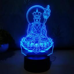 3d led luz base com controle remoto, suporte da lâmpada, placa base, lâmpada de acrílico, anime, 7 cores, 16 cores - Image 3