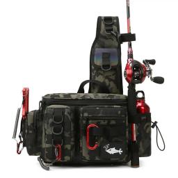 Único ombro pesca equipamento sacos para homens, saco crossbody, pacote de cintura, peixe iscas engrenagem, armazenamento utilitário, sacos ao ar livre - Image 1