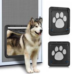 Safe Lockable tela magnética pet porta, cães e gatos ao ar livre janela portão, entrar livremente moda, fácil instalar jardim, novo - Image 5