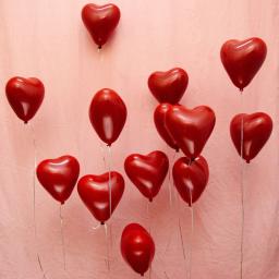 Coração vermelho inflável látex balões, decoração suprimentos, dia dos namorados, festa de casamento, aniversário, atacado, 50 pcs, 10pcs - Image 4