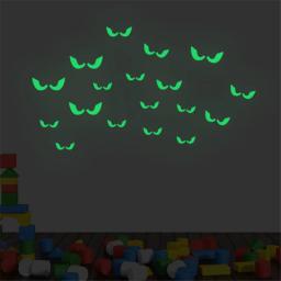 36/pcs decalques de parede luminosos de Halloween que brilham no escuro olhos adesivo de janela para decoração de Halloween para suprimentos de festa em casa - Image 3