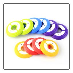 5 pçs/lote cor de armazenamento de silicone carretel principal linha de pesca em massa anel de armazenamento acessórios de pesca gadget - Image 2