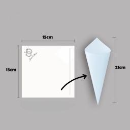 Cones confete com nomes, doces pétala, confete natural, qualquer texto, personalizado para celebrações, decoração do casamento, 30 pçs/lote - Image 5