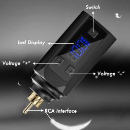 Fonte de alimentação recarregável para tatuagem, Pen Kit sem fio, bateria sem fio, tatuagem Acessórios, 1500 mAh, 1pc - Image 2