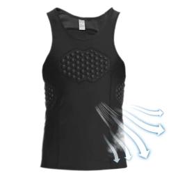 Colete protetor esportivo masculino, Proteção no peito, Colete goleiro, Engrenagem protetora de futebol, Terno de treinamento, Protetor de costela - Image 1